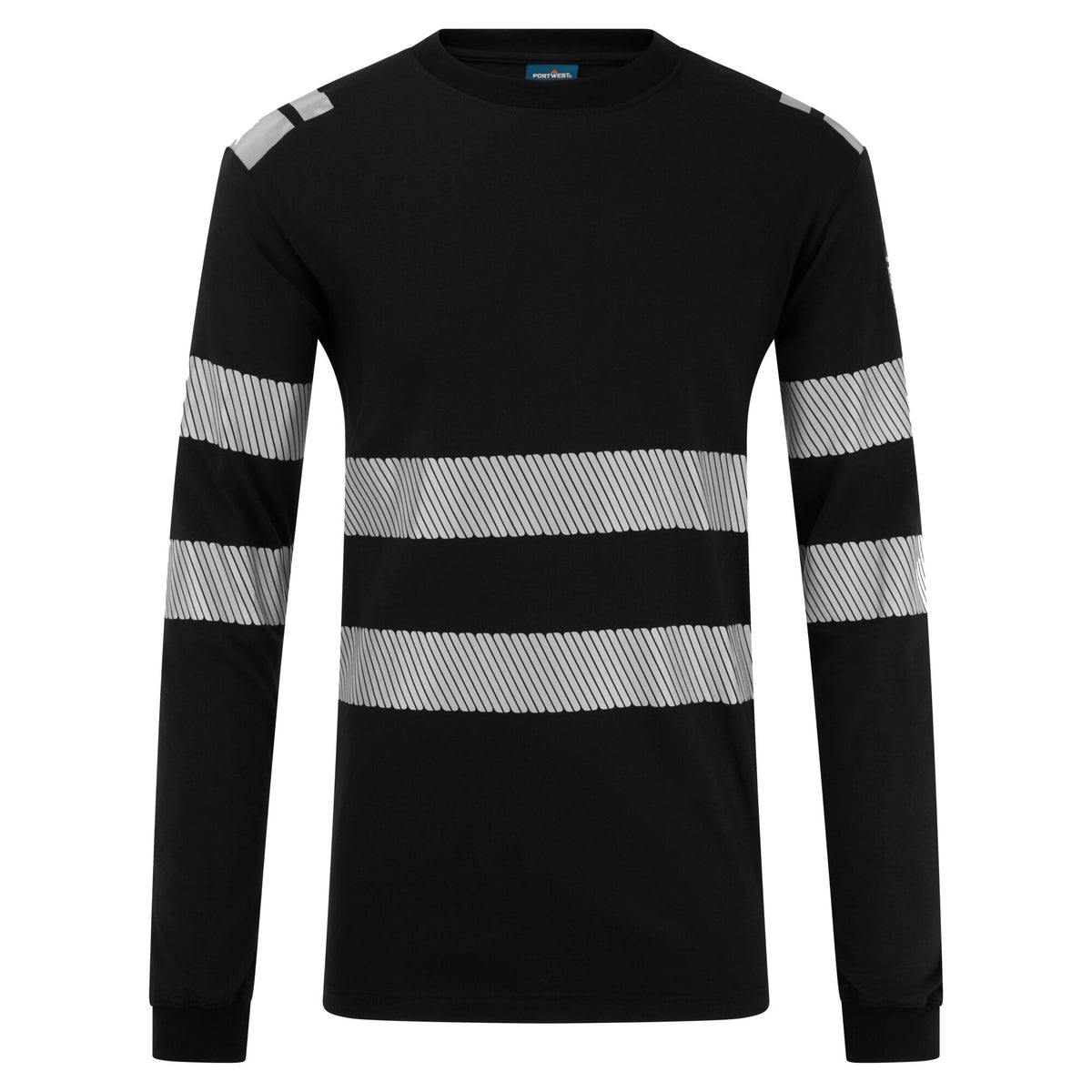 PW3 Modaflame gebreid Hi-Vis FR T-shirt met lange mouwen - Portwest FR732 Portwest