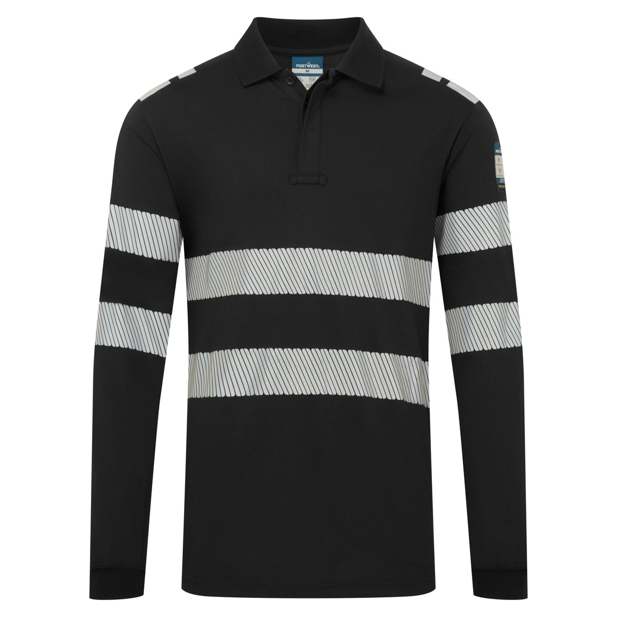 PW3 Modaflame Vlamvertragend Poloshirt met lange mouw - Portwest FR733 Portwest