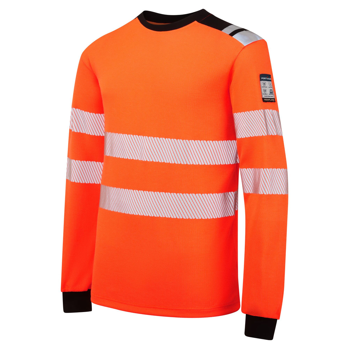 PW3 Modaflame gebreid FR T-shirt met lange mouwen - Portwest FR736 Portwest