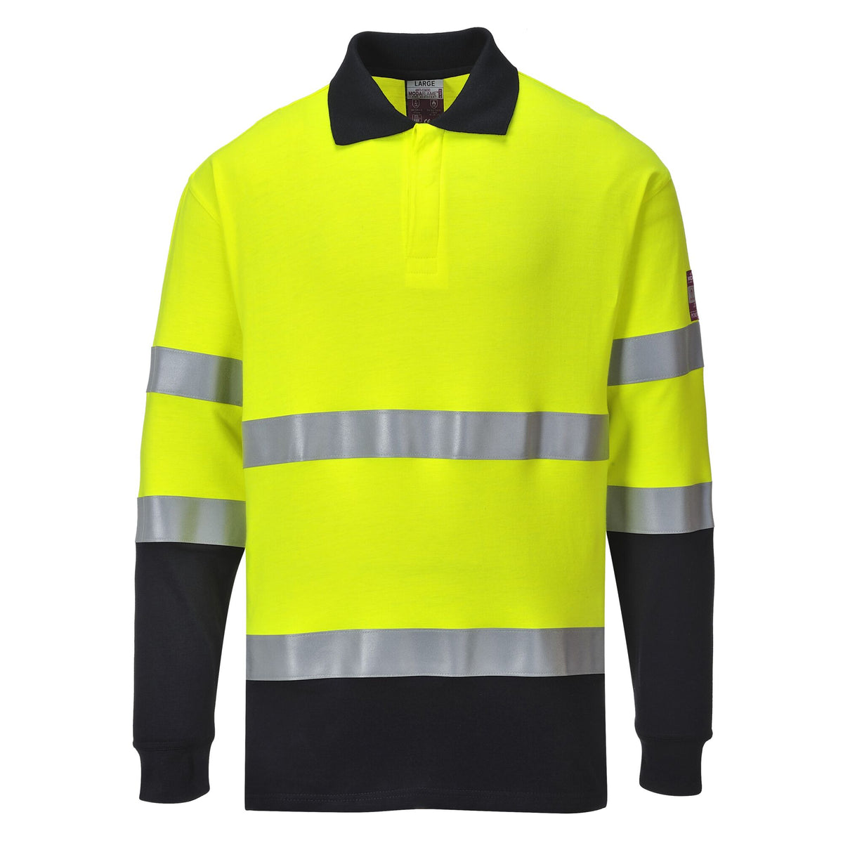 Flammhemmendes, antistatisches Modaflame-Langarm-Poloshirt - Portwest FR74