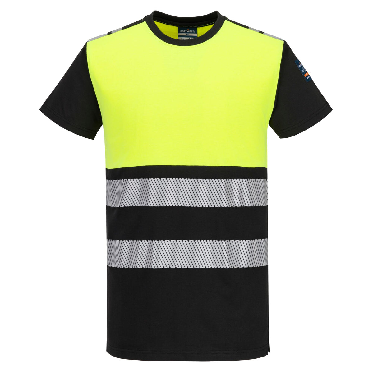 PW3 Modaflame gestricktes Hi-Vis FR-T-Shirt mit kurzen Ärmeln - Portwest FR775