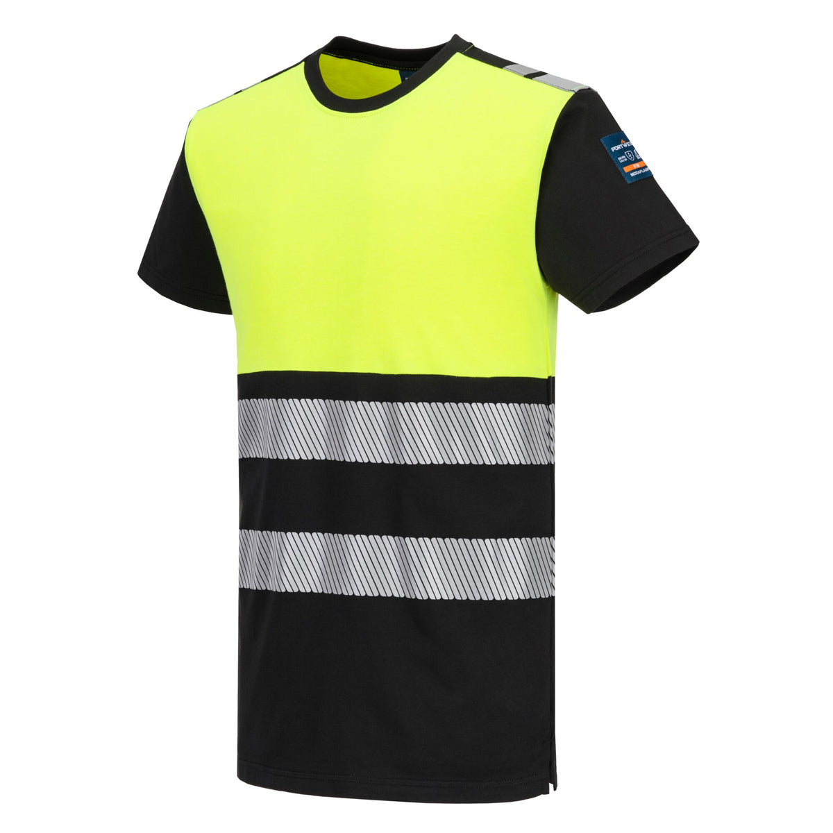 PW3 Modaflame gestricktes Hi-Vis FR-T-Shirt mit kurzen Ärmeln - Portwest FR775