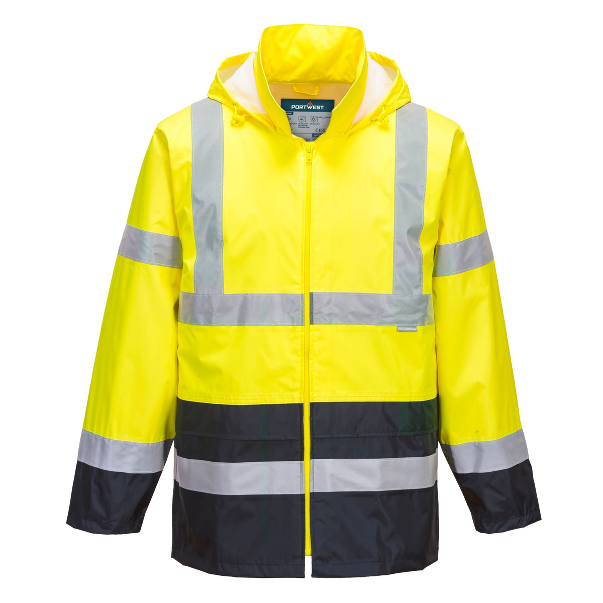 Hi-Vis Klassiek Tweekleuren Regenjack - Portwest H443 Portwest