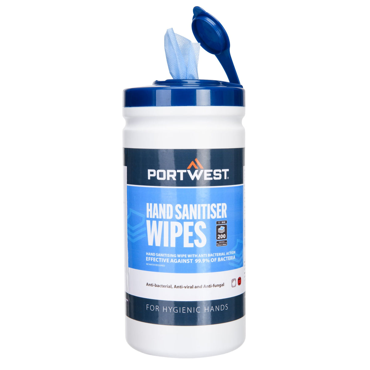 Hand reinigingsdoekjes (200 Doekjes) - Portwest IW40 Portwest