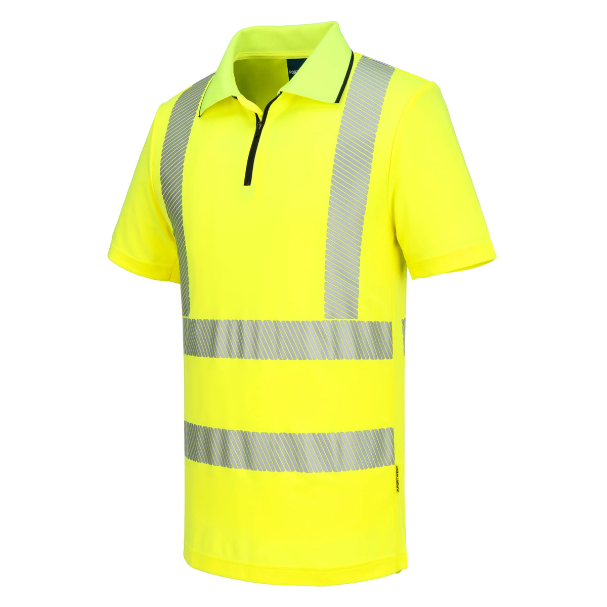 KX3 Hi-Vis polo korte mouw met rits - Portwest KX302 Portwest