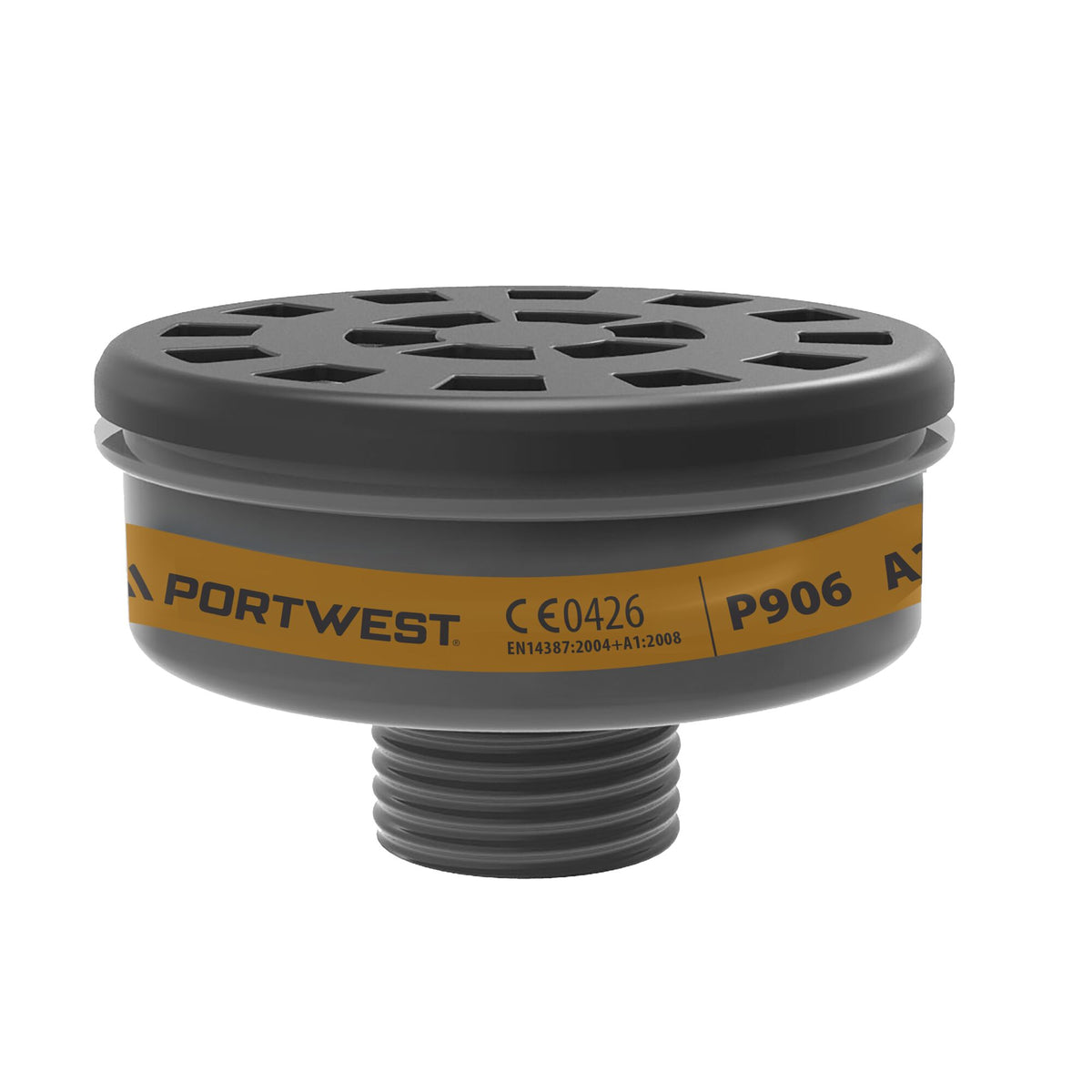 A2 Gasfilter met Universele schroefdraadsluiting (pk6) - Portwest P906 Portwest