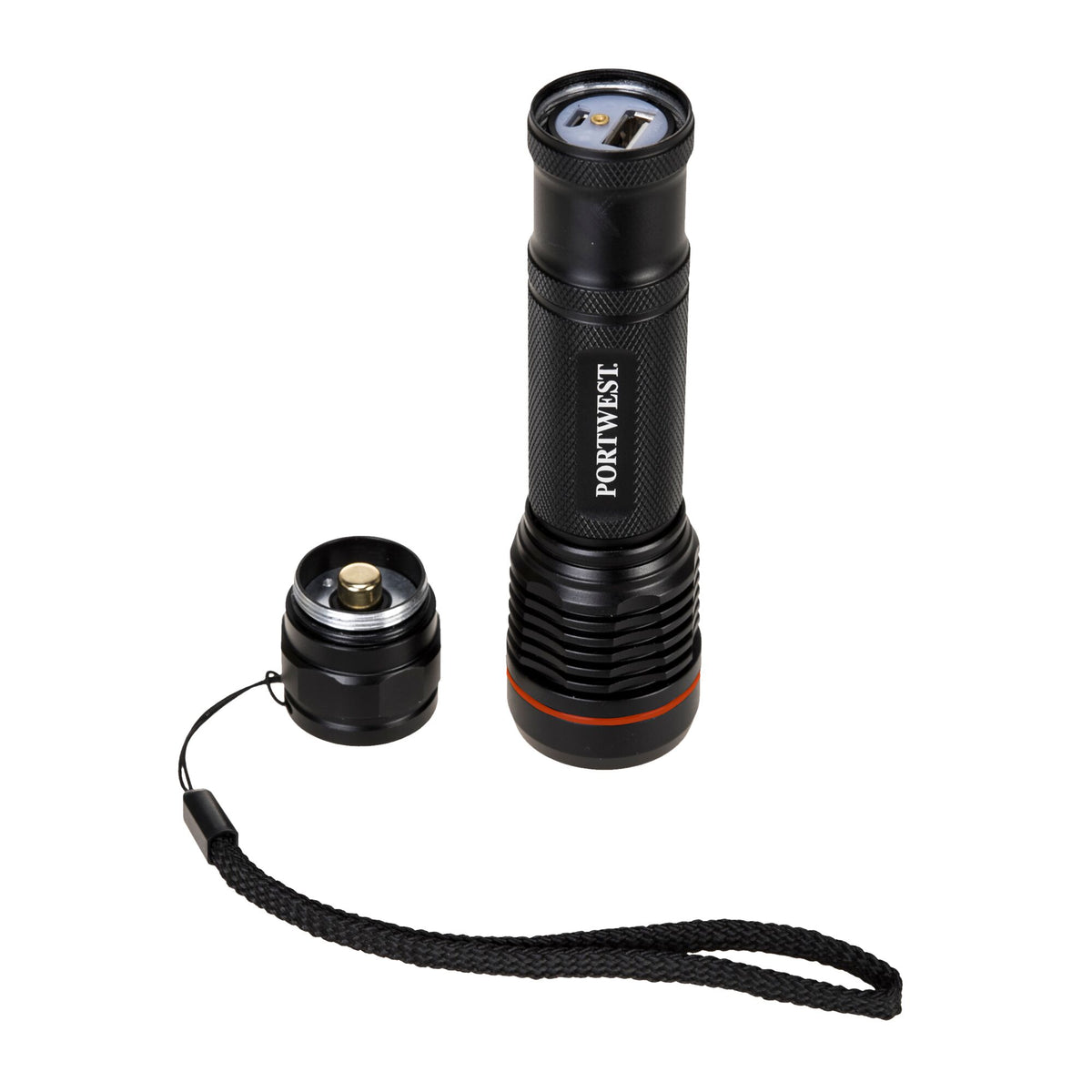 USB oplaadbare zaklamp - Portwest PA75 Portwest