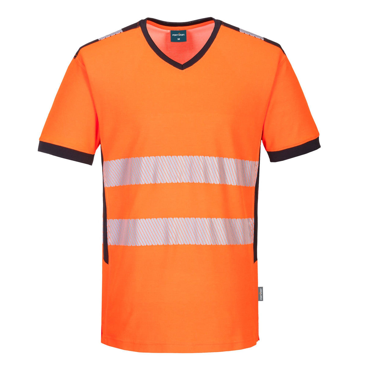 PW3 Hi-Vis T-shirt met V-hals - Portwest PW310 Portwest