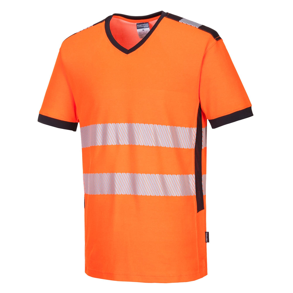 PW3 Hi-Vis T-shirt met V-hals - Portwest PW310 Portwest