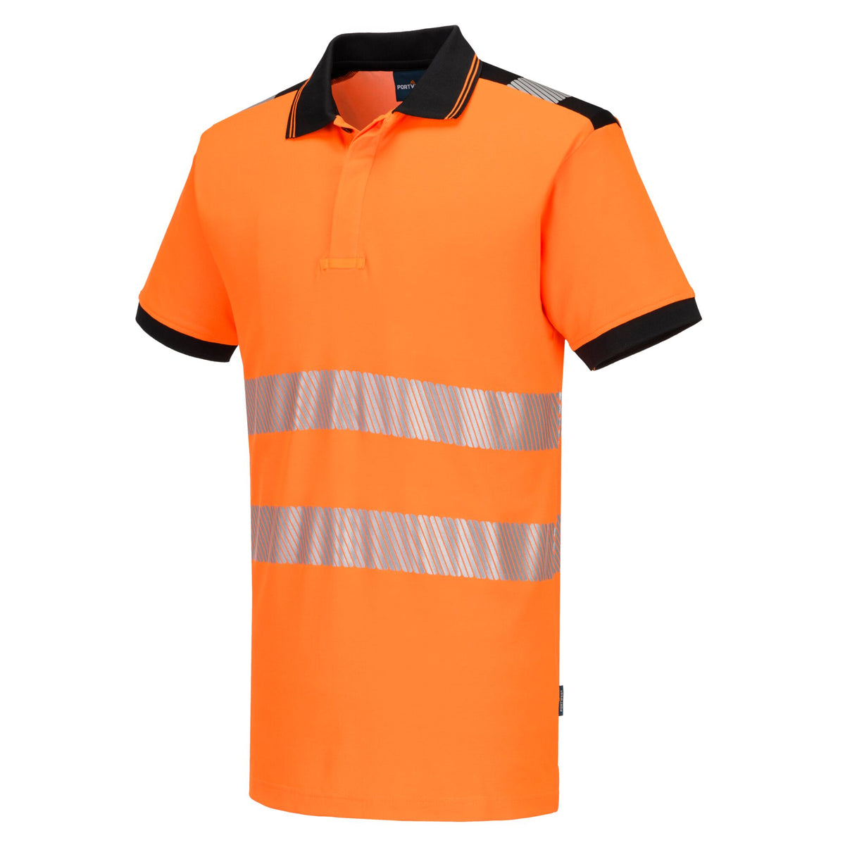 PW3 Hi-Vis Cotton Comfort Short Sleeve Polo Shirt - Portwest PW317