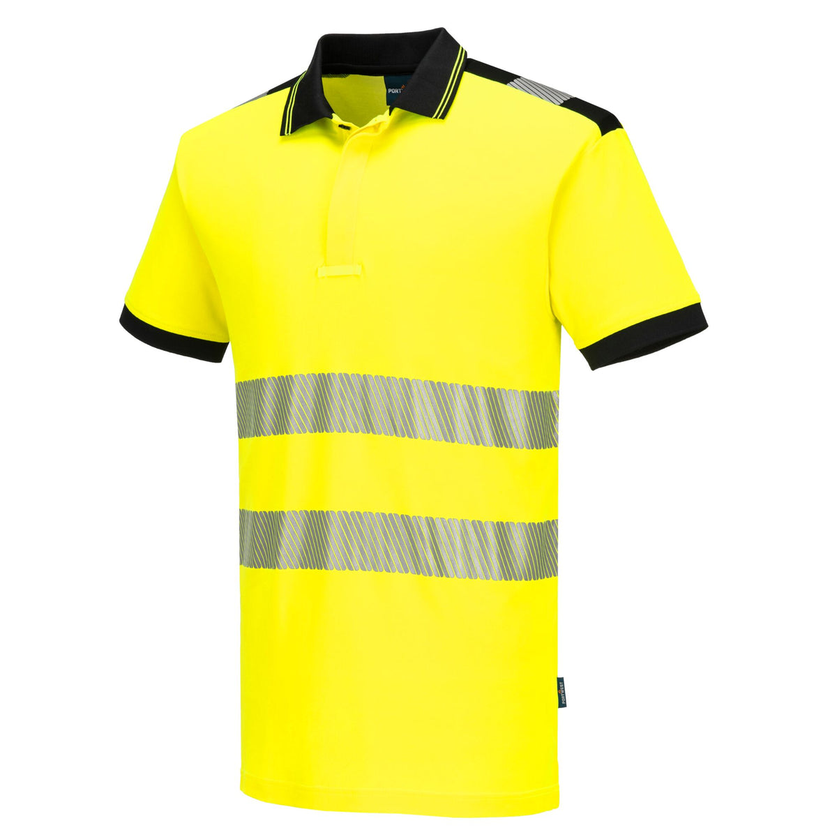 PW3 Hi-Vis Cotton Comfort Short Sleeve Polo Shirt - Portwest PW317