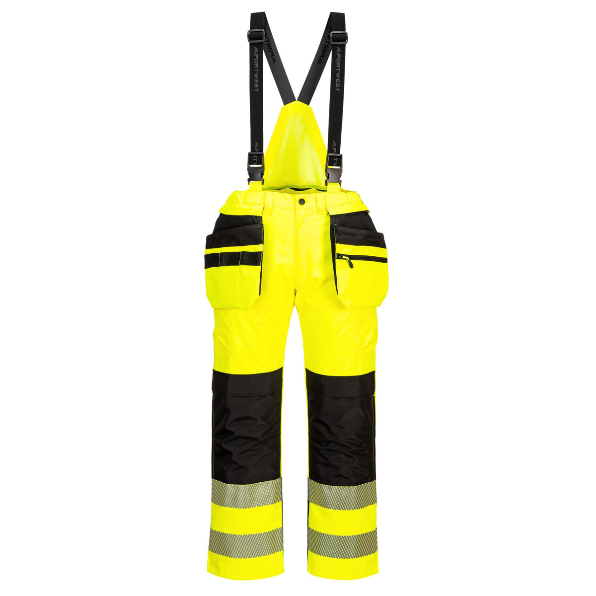 PW3 Hi-Vis Rain Bib & Brace - Portwest PW356