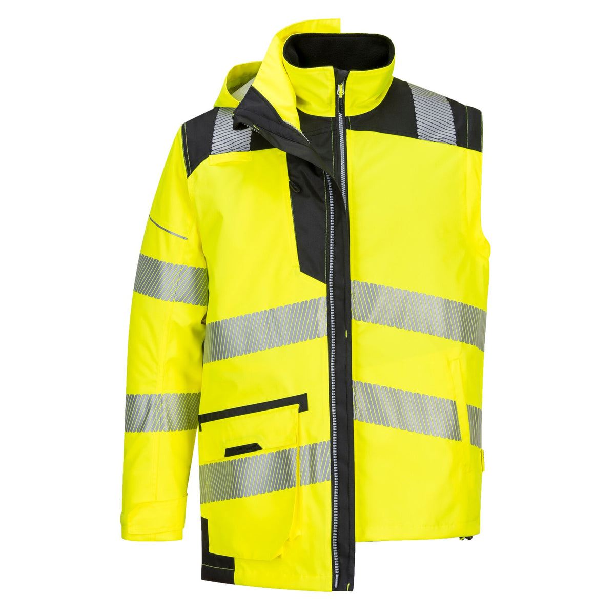PW3 Hi-Vis ademend 5-in-1 Jack - Portwest PW367