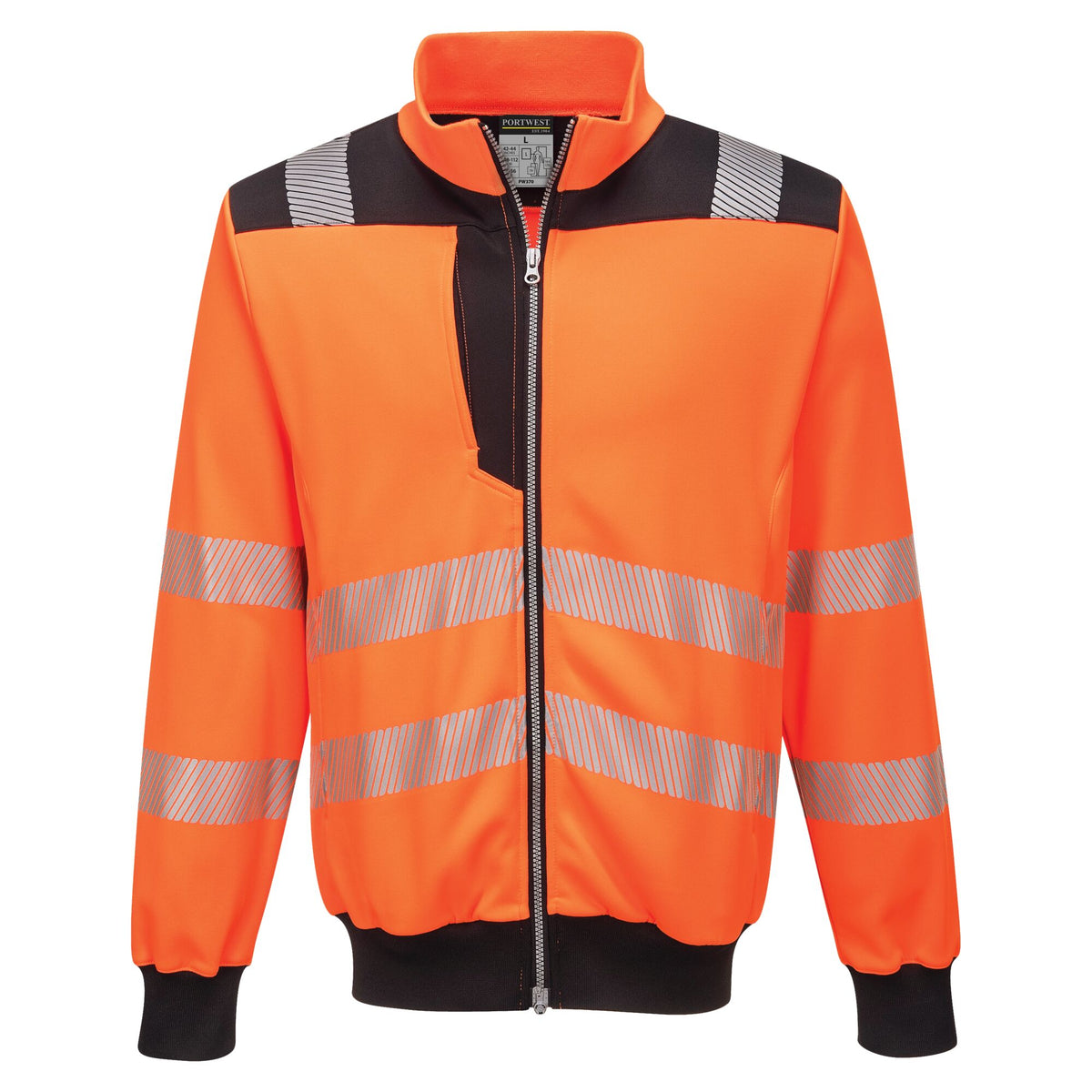 PW3 Hi-Vis sweatshirt met rits - Portwest PW370 Portwest
