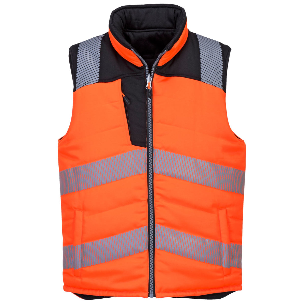 PW3 Hoge zichtbaarheid Bodywarmer, 2 zijde draagbaar. - Portwest PW374 Portwest