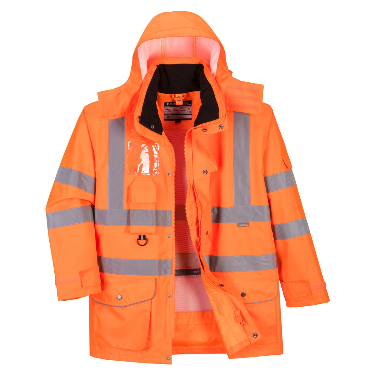 Hi-Vis Ademend 7-in-1 Verkeersjack - Portwest RT27 Portwest
