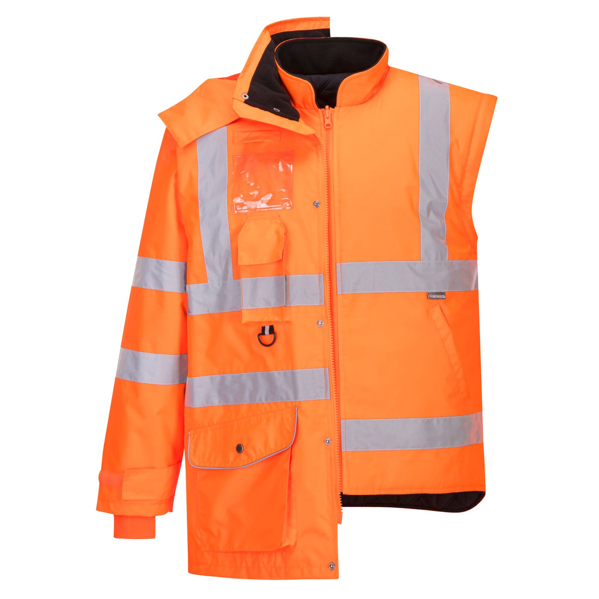 Hi-Vis Ademend 7-in-1 Verkeersjack - Portwest RT27 Portwest