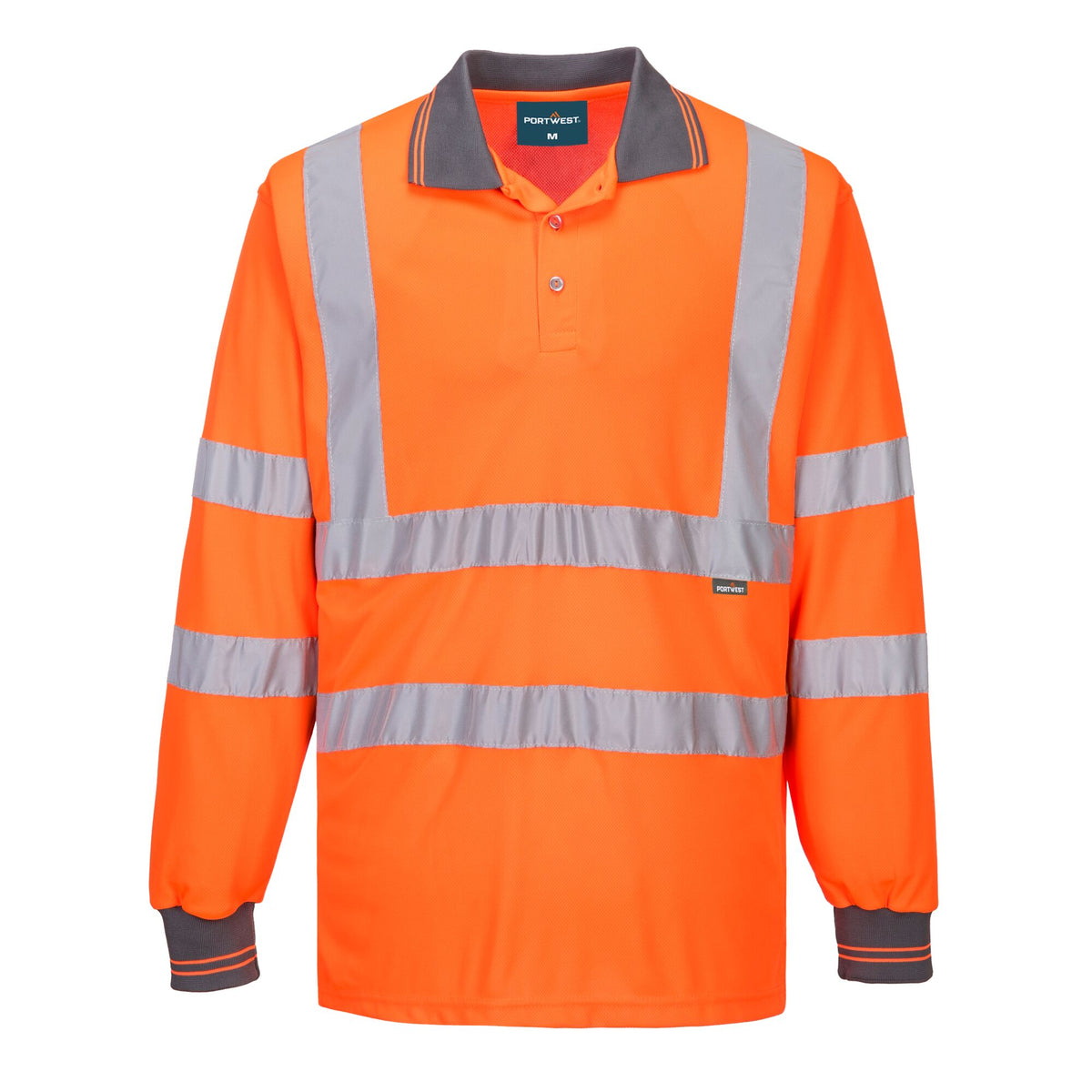 Hi-Vis Lange Mouw Poloshirt - Portwest S277 Portwest