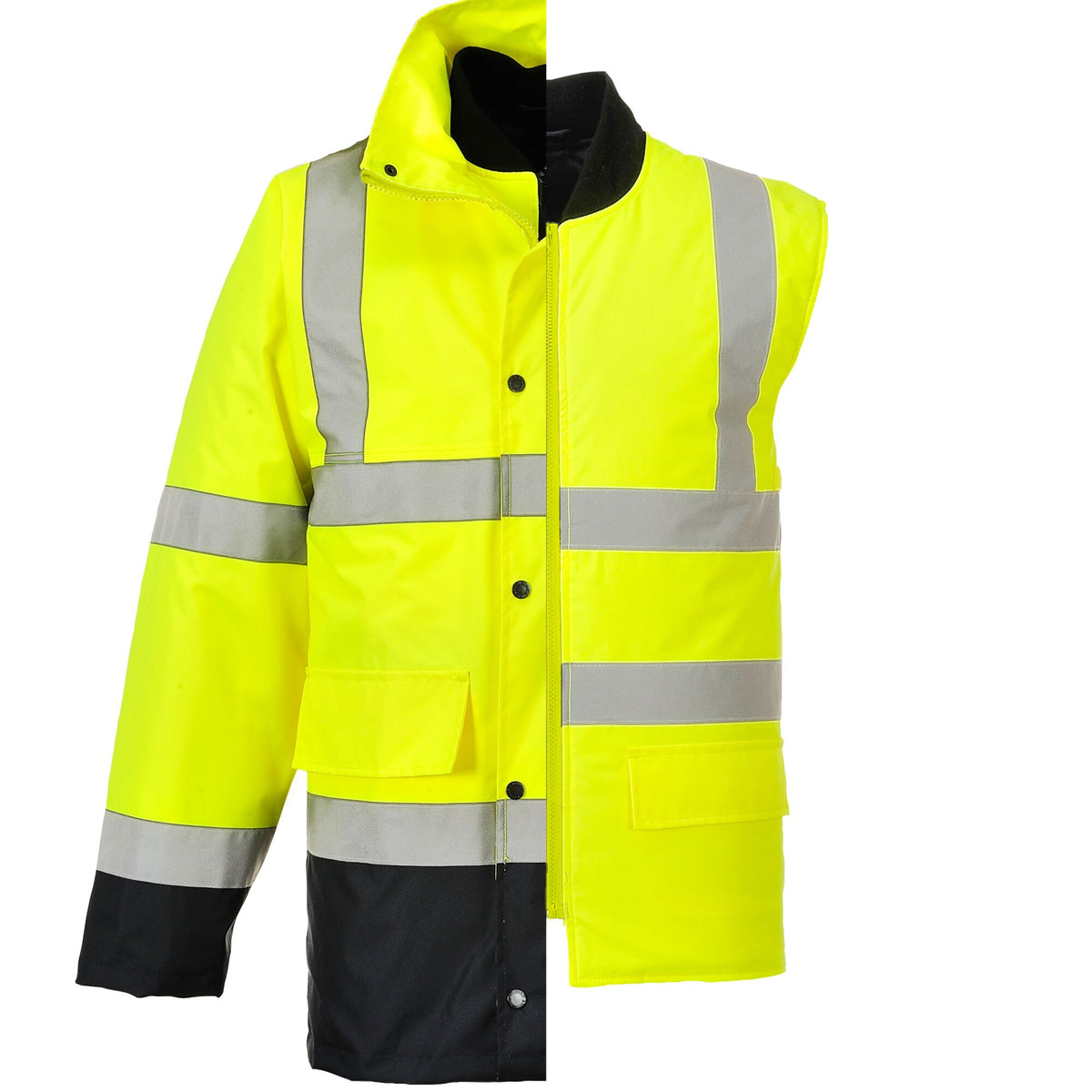 Hi-Vis 4-in-1 Contrast Traffic Jack - Portwest S471 Portwest