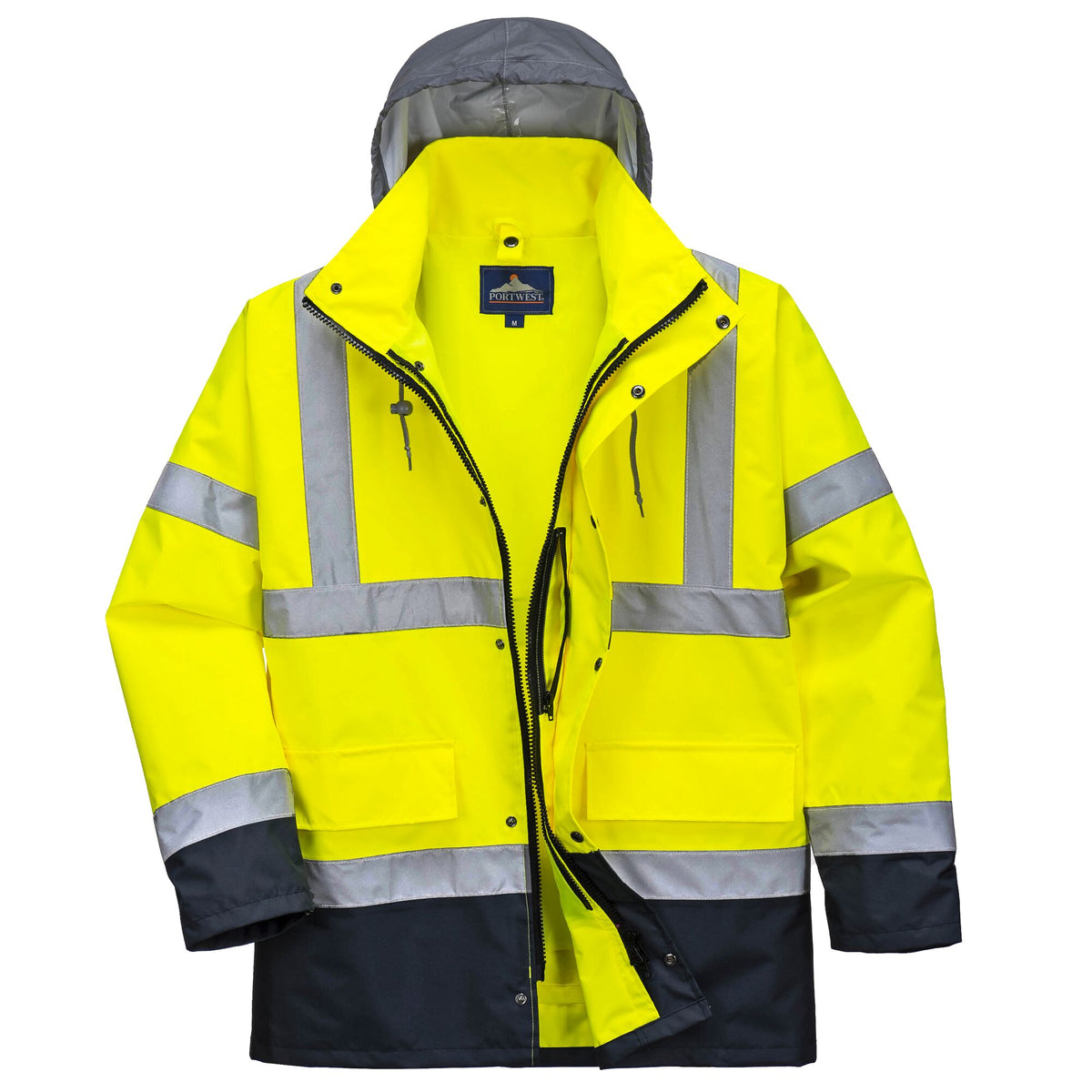 Hi-Vis 4-in-1 Contrast Traffic Jack - Portwest S471 Portwest