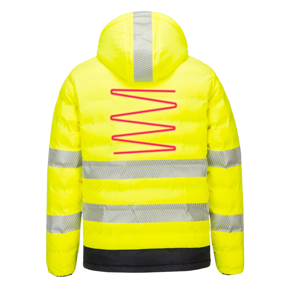 Hi-Vis Ultrasonisch Verwarmd Tunnel Jack - Portwest S548 Portwest