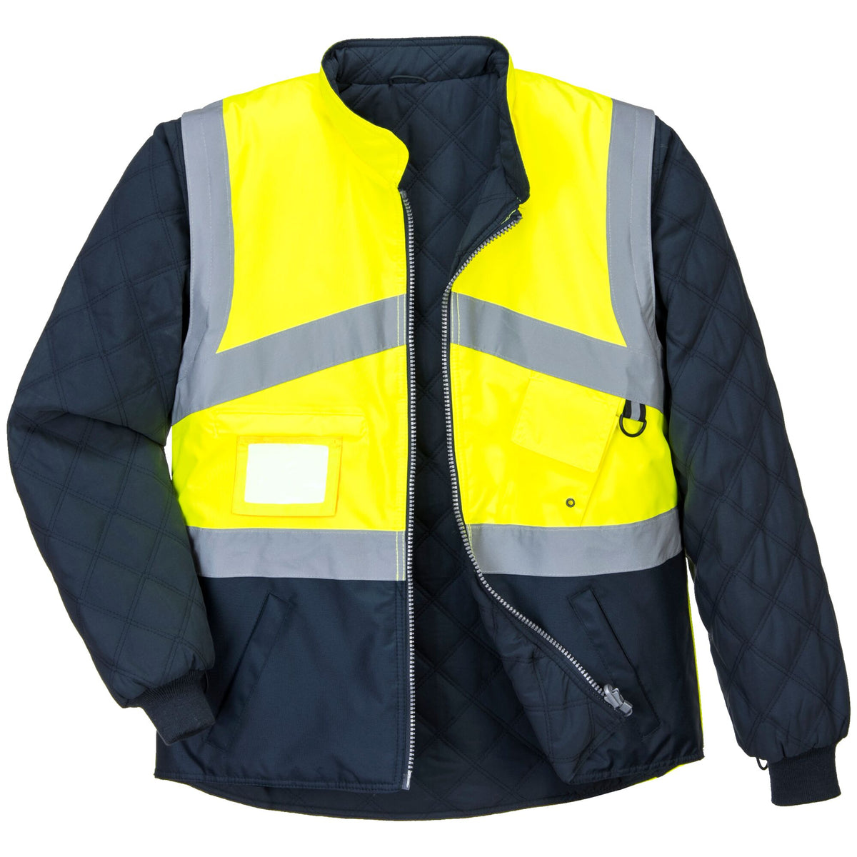 Hi-Vis ademend 2-in-1 contrast omkeerbaar jack - Portwest S769 Portwest