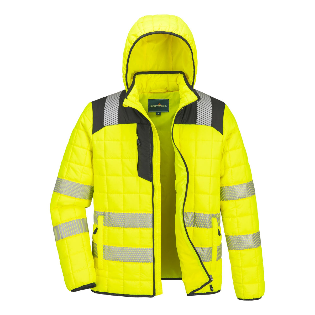 PW3 Hi-Vis Square Baffle Jack - Portwest T165 Portwest