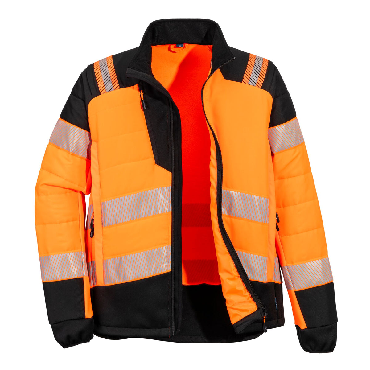 PW3 Hi-Vis Hybrid Baffle Jacket - Portwest T170