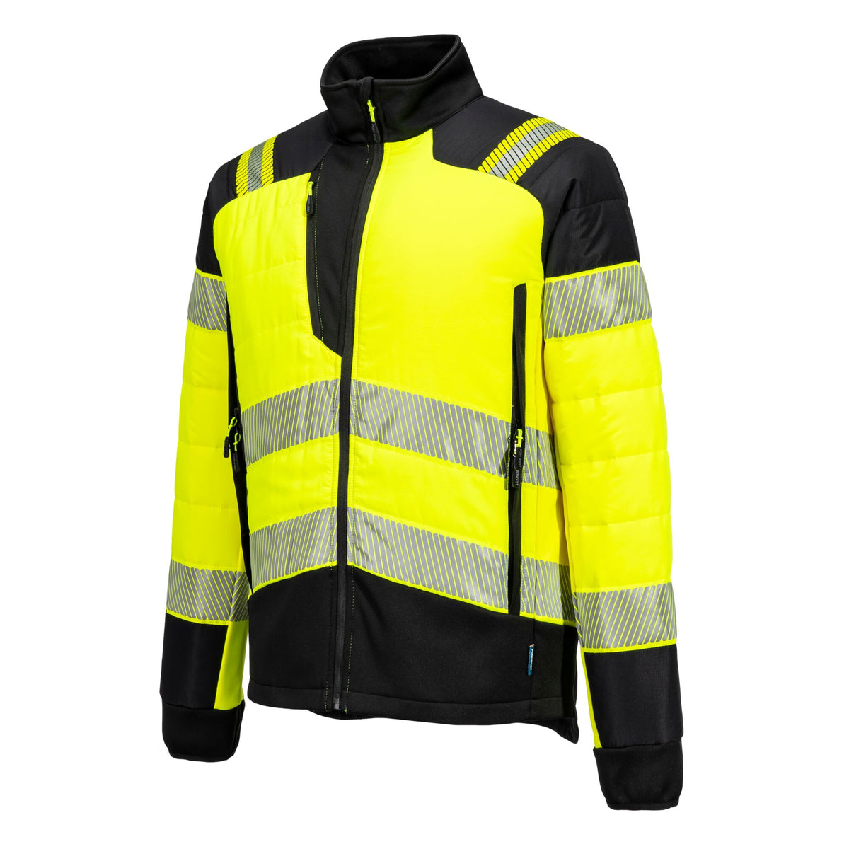 PW3 Hi-Vis Hybrid Baffle Jacket - Portwest T170