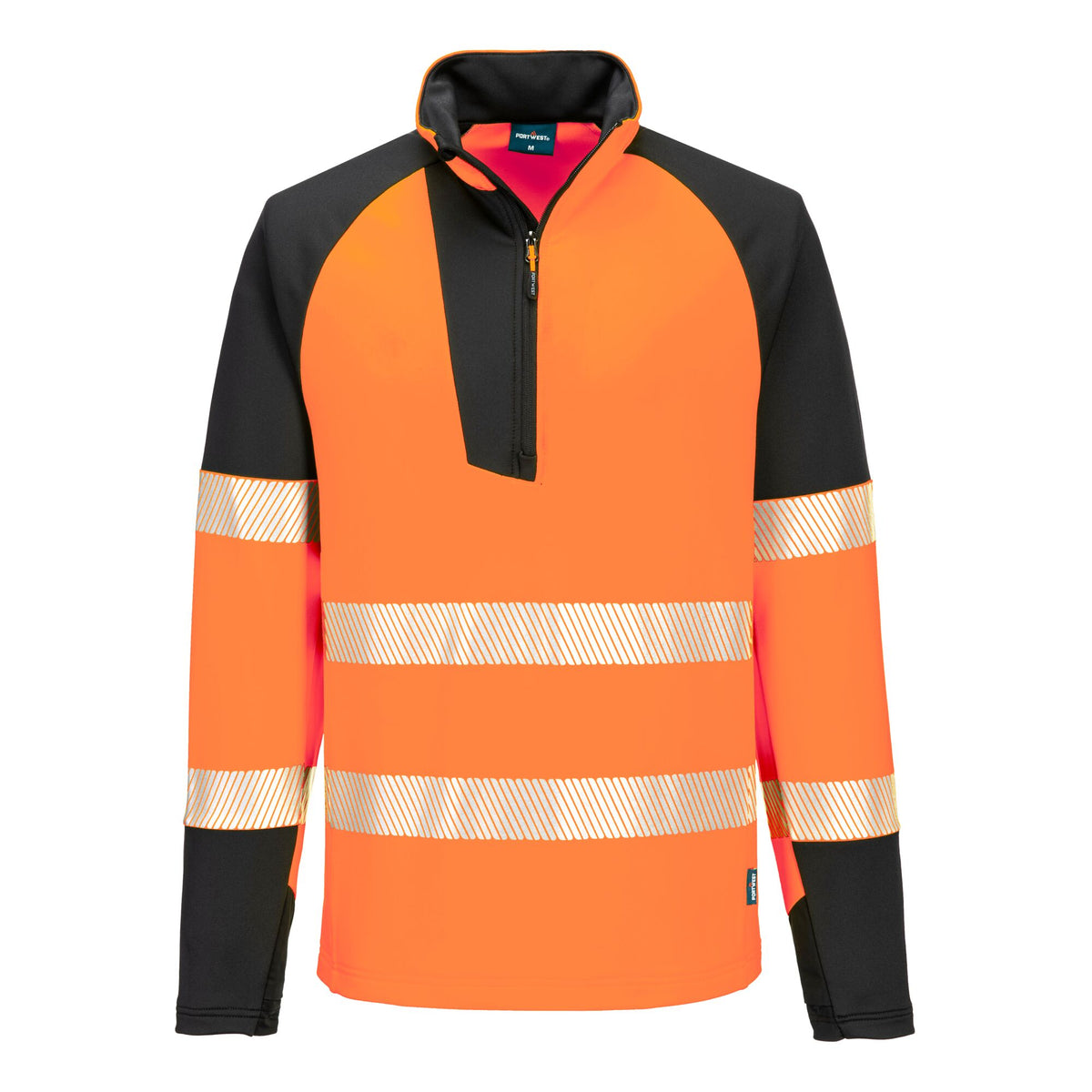 PW3 Hi-Vis Sweatshirt met 1/4 rits - Portwest T172 Portwest