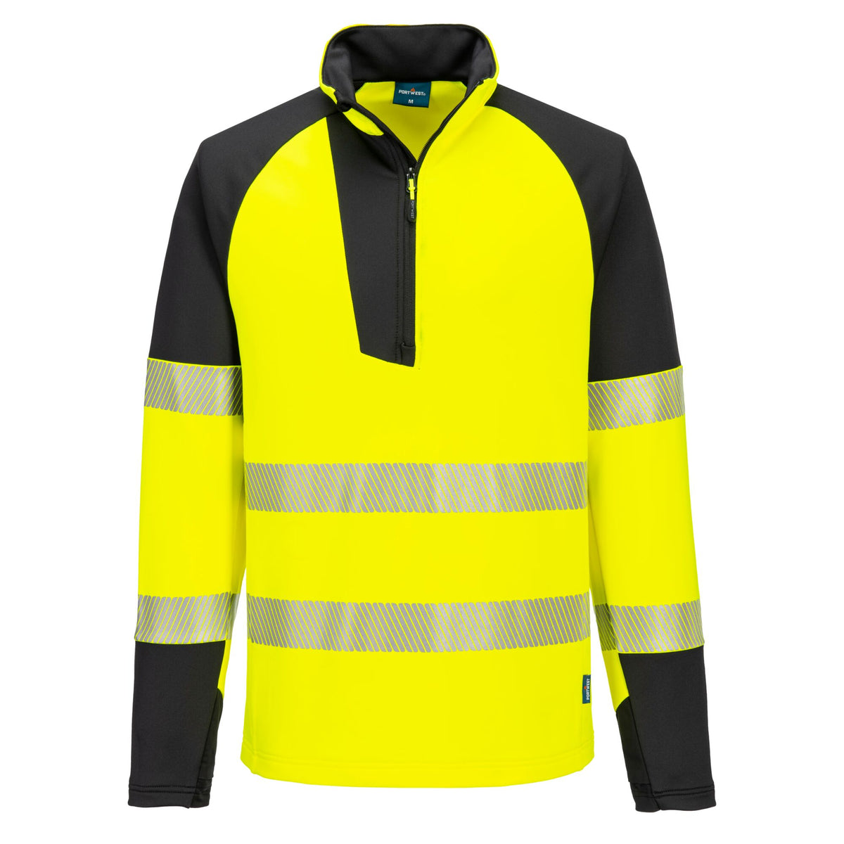 Sweatshirt de Alta Visibilidade PW3 com fecho de 1/4 - Portwest T172