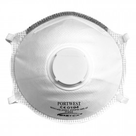 FFP3 Valved Dolomite Light Cup Respirator (per 10 pcs) P304