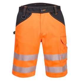 PW3 hi-vis work shorts PW348