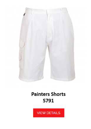 Picture of the Painter Shorts S791 in white with a link to the article.