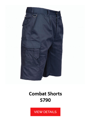 Picture of the Army Shorts S790 in blue with a link to the article.