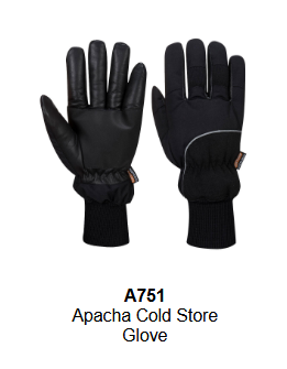 Image of the Apacha Thermal Protection Gloves A751 in black. The link leads to the product page.