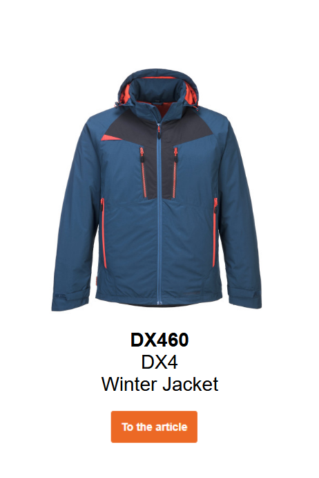 Image of the DX4 winter jacket DX460 in dark blue.