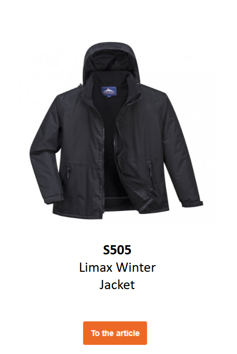 Image of the Limax jacket S505 in black.