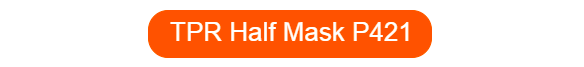 Orange button leading to the product page of the TPR Half Mask P421.