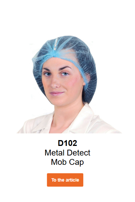 Image of the detectable hairnet D102 in blue.