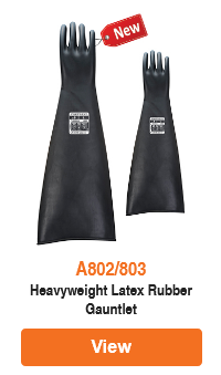 Heavyweight Latex Rubber Gauntlet
